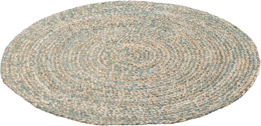 Kidsdepot Kids Depot Vloerkleed Rond Jute Dark Pink