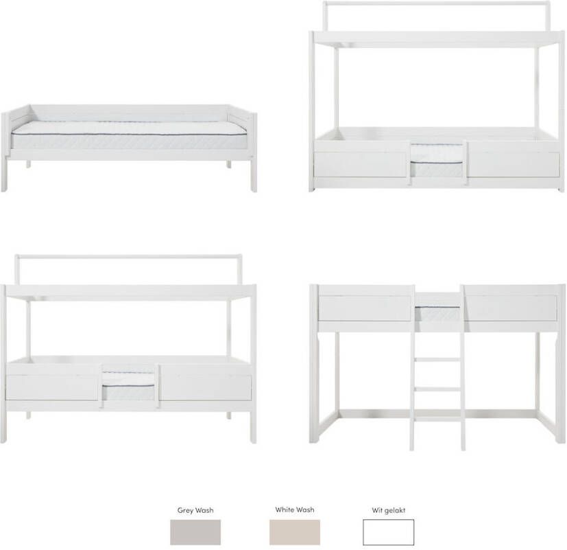 Lifetime Life Time 4 in 1 Bed In Combinatie Met Dakcontructie + Luxe Lattebodem