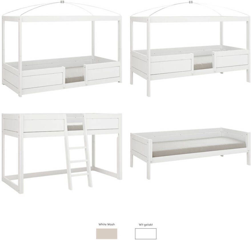 Lifetime Life Time 4 In 1 Bed In Combinatie Met Hemel En Luxe Lattenbodem
