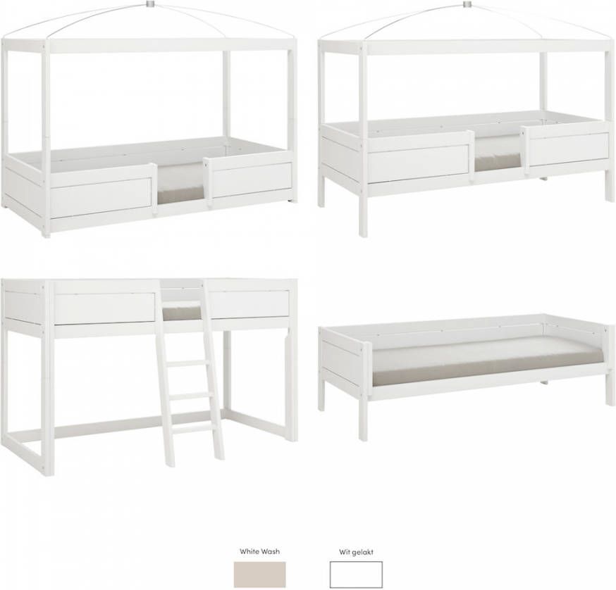 Lifetime Life Time 4 In 1 Bed In Combinatie Met Hemel En Rolbodem