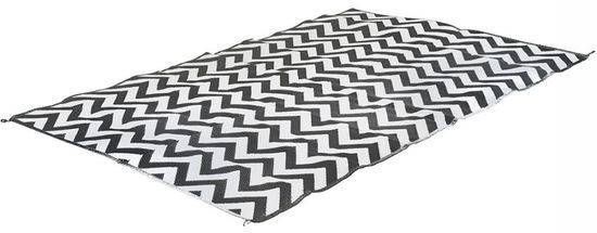 Bo-Camp Bo Camp Buitenkleed Chill mat M Wave 1, 8x2 m zwart en wit