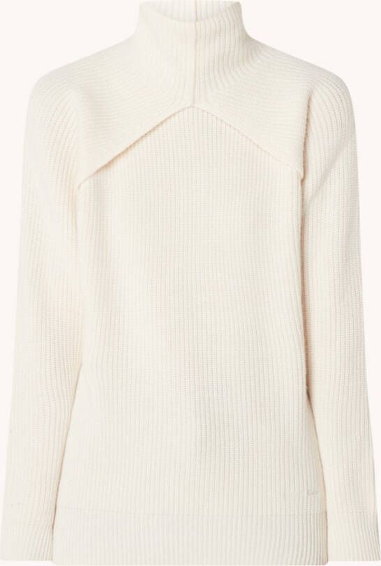 Calvin Klein Ribgebreide coltrui van wol