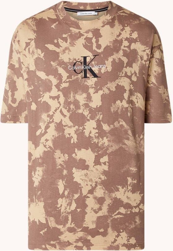 Calvin Klein T shirt met camouflageprint