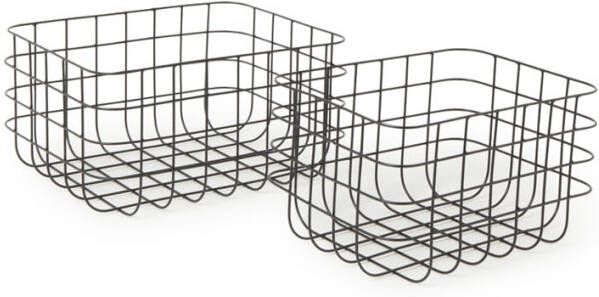 House Doctor Manden, Eenvoudig, Zwart, Set Van 2 Maten