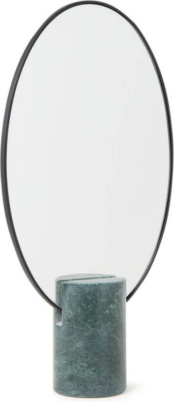 Pols Potten Oval marble green tafelspiegel 29 x 20 cm