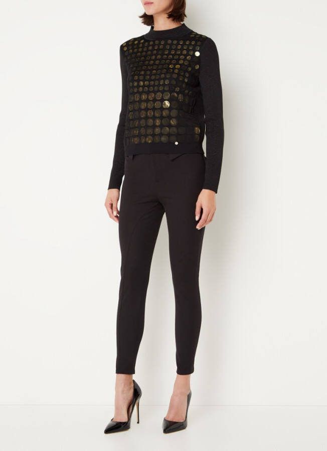 Ted Baker Disk detail fijngebreide trui met lurex en ronde hals
