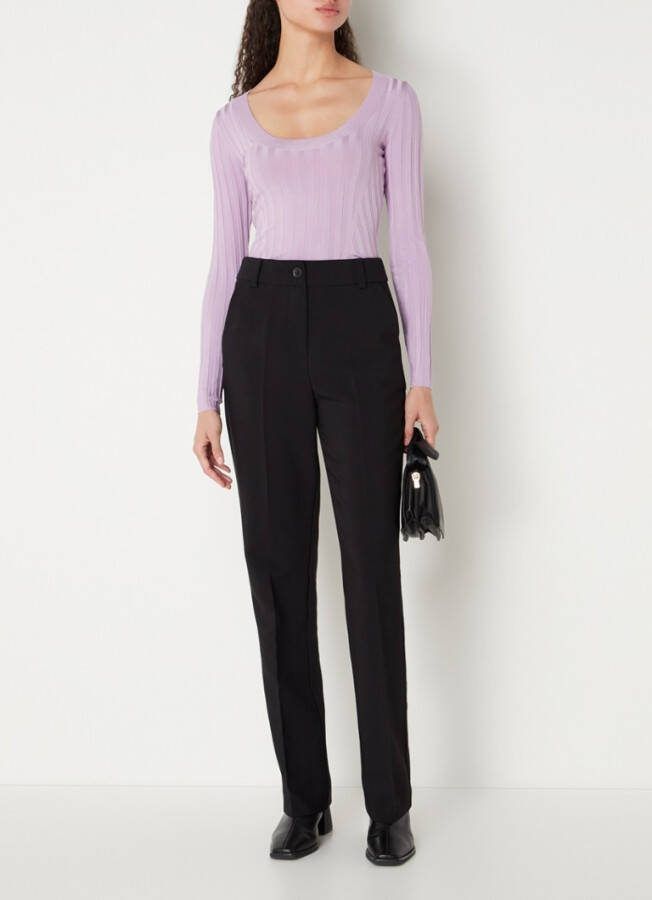 Ted Baker Jolia ribgebreide top met ronde hals