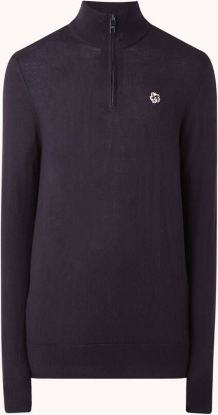 Ted Baker Tooting fijngebreide pullover van wol met halve rits