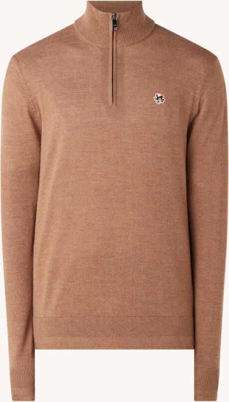 Ted Baker Tooting fijngebreide pullover van wol met halve rits
