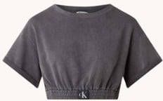 Calvin Klein CK Authentic cropped strandtop met verwassen look