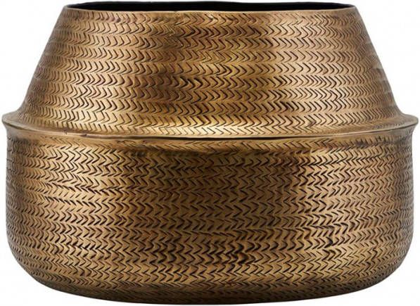 House Doctor Rattan plantenbak van aluminium voor binnen Ø, 36 cm