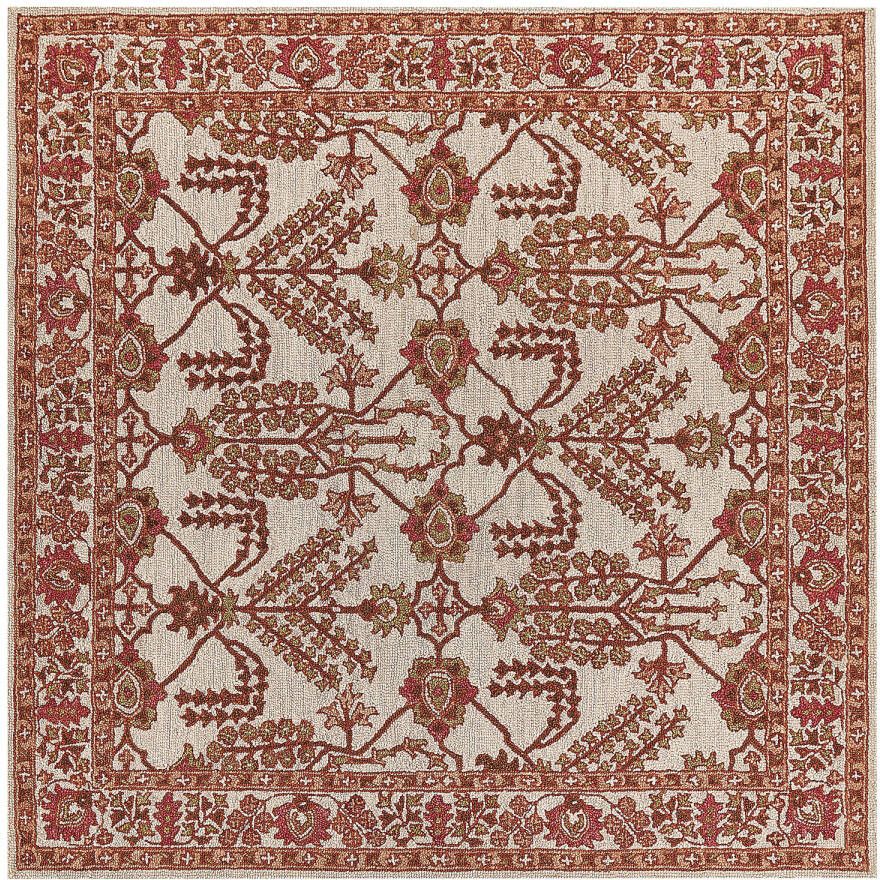 Beliani Adilcevaz Gevlochten beige wol