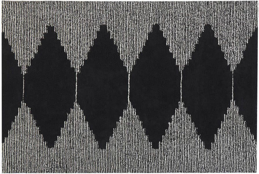 Beliani Bathinda Laagpolig zwart katoen