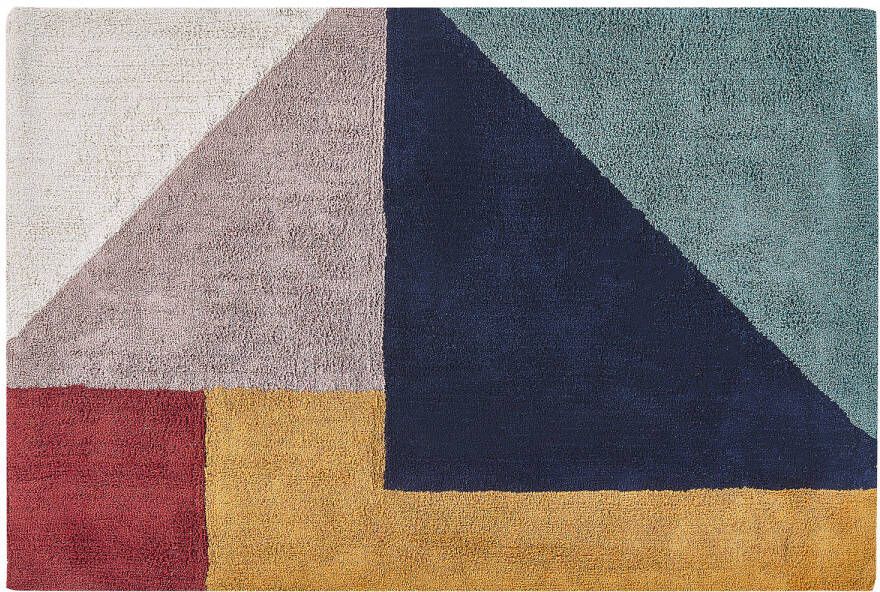 Beliani Jalgaon Laagpolig multicolor katoen