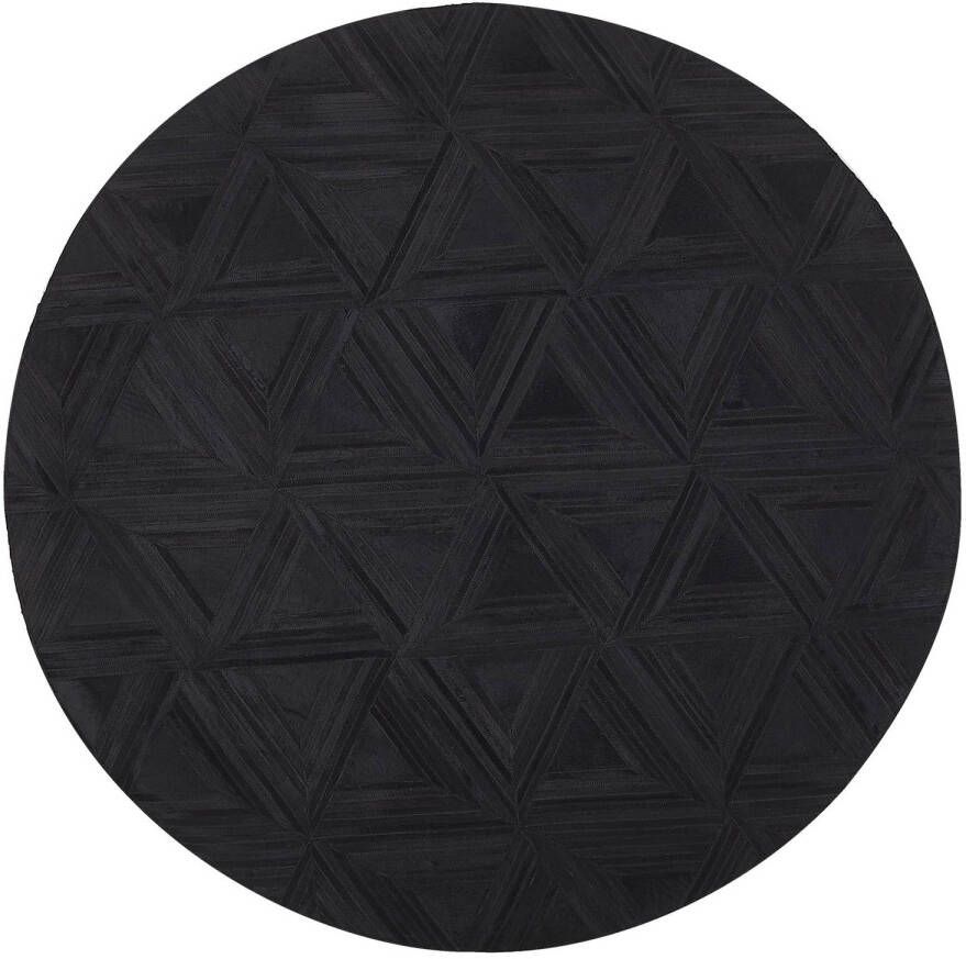 Beliani Kasar Patchwork zwart koeienhuid Leer