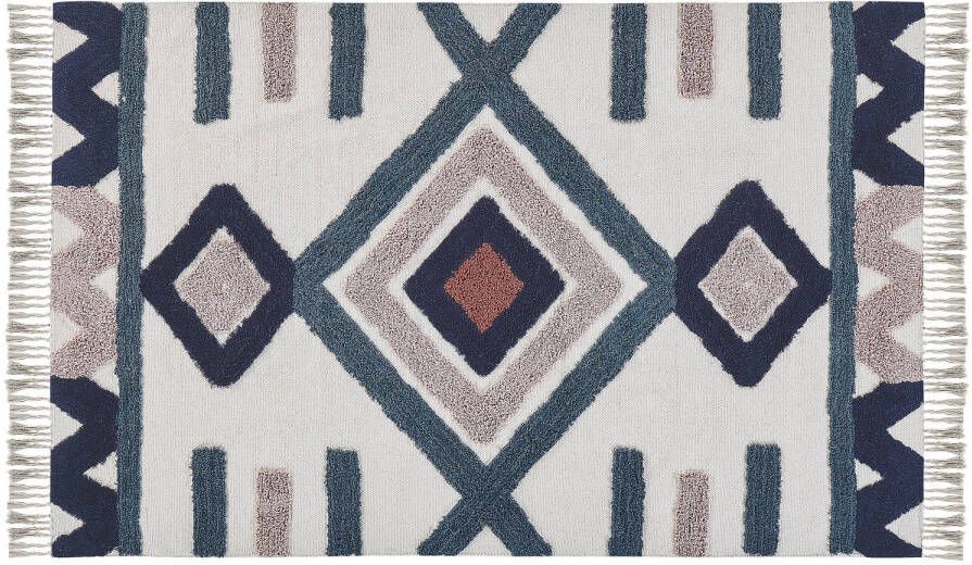 Beliani Kozlu Laagpolig multicolor katoen