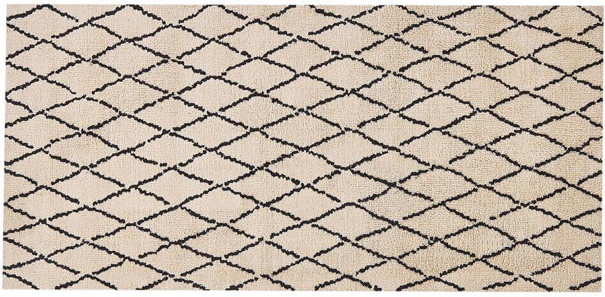 Beliani Midyat Laagpolig beige polyester