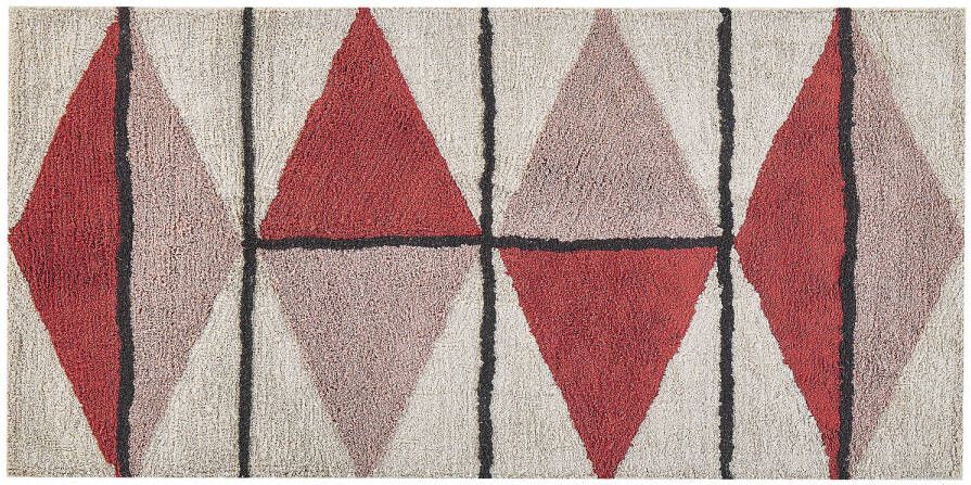 Beliani Purnia Laagpolig multicolor katoen