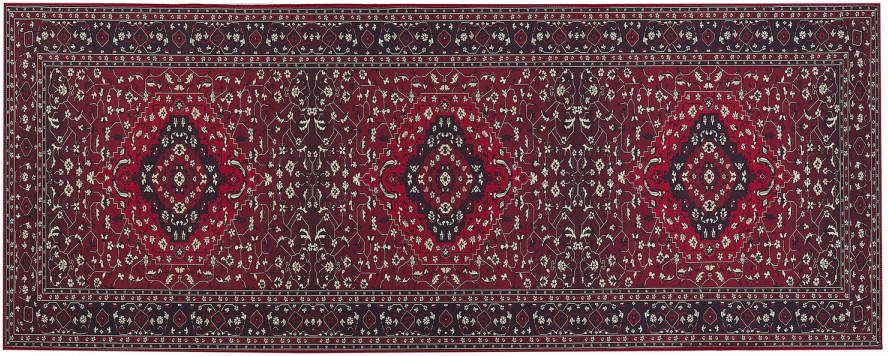 Beliani Vadkadam Loper rood polyester