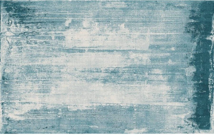 Dimehouse Industrieel Vloerkleed 160x230 Juul Blauw Katoen