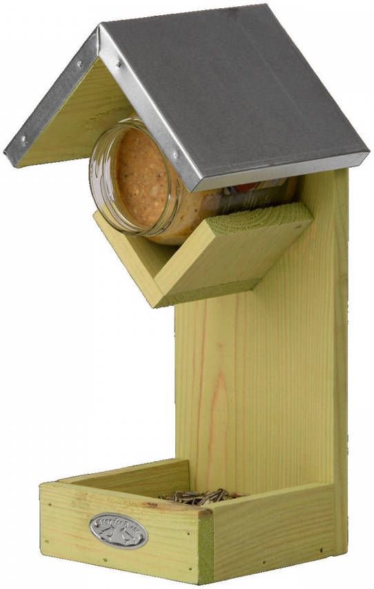 Esschert Design Pindakaashuisje 31, 4 Cm Hout/zink Groen