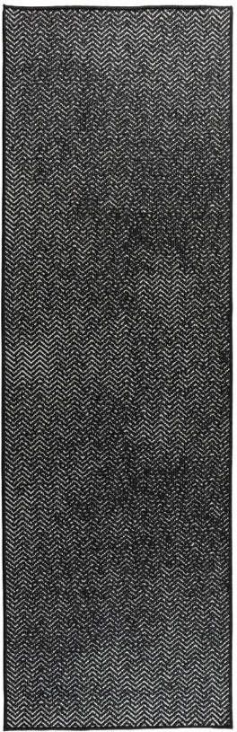 Eva Interior Buiten Loper Balkonkleed Dahl Zwart Dubbelzijdig - 80 X 250cm(M )