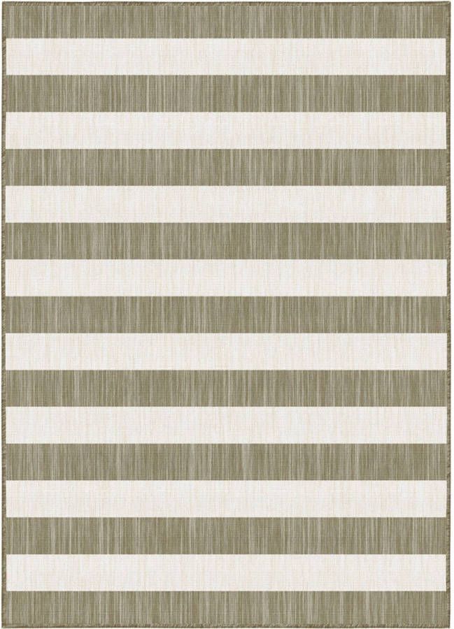Eva Interior Interieur05 Buitenkleed Stripes bruin/grijs dubbelzijdig 200x290 cm