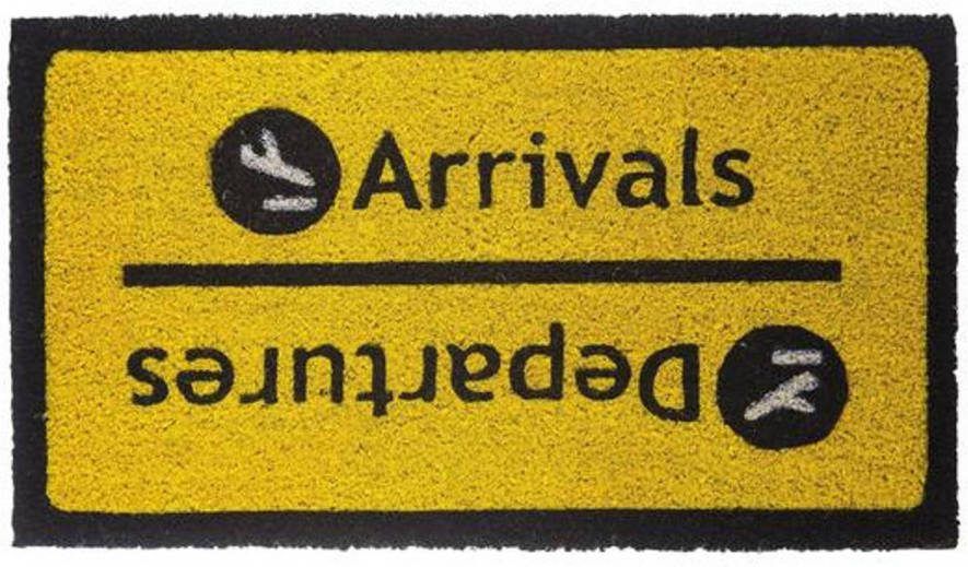 Fisura Deurmat Arrivals Departures 70 X 40 Cm Kokosvezel/pvc