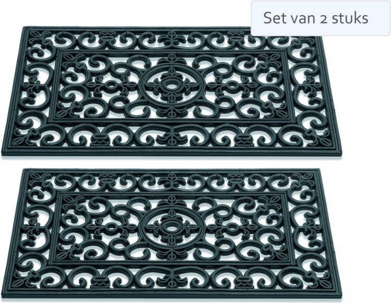Hamat Set Van 2 Stuks Deurmat Antiek Lily 45x75cm