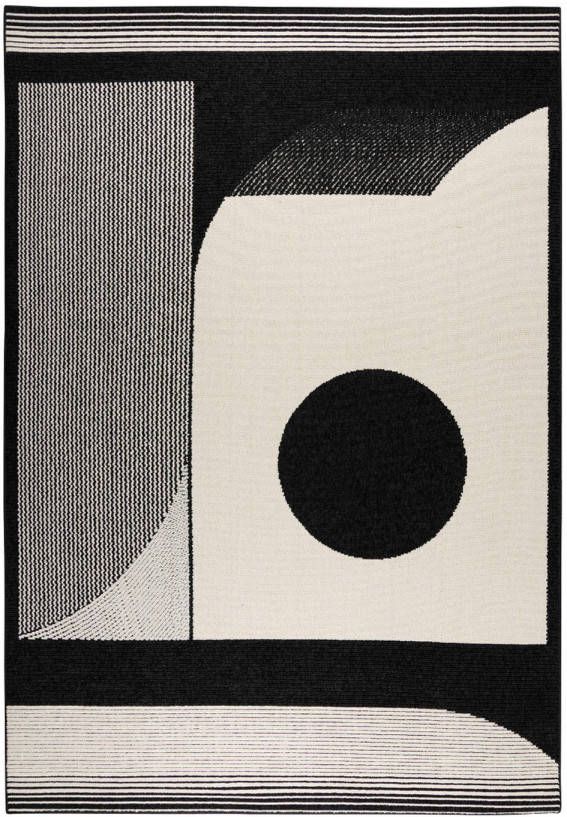 Interieur05 Buitenkleed Eirman zwart/wit