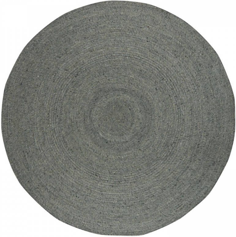 Interieur05 Rond Wollen Vloerkleed Gapo Groen