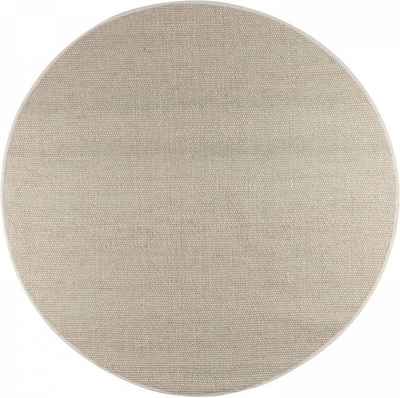 Interieur05 Wollen Vloerkleed Rond Ivoor wit Vik 200cm(L )