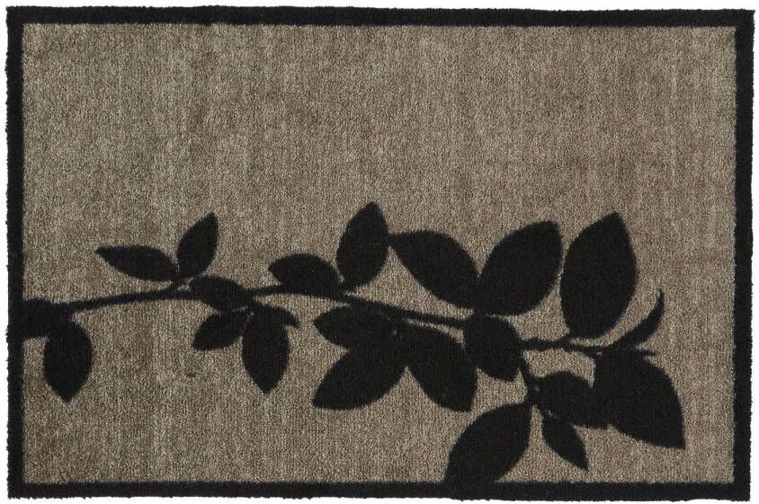 MD-Entree Md Entree Schoonloopmat Ambiance Black Leaves 50 X 75 Cm