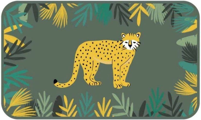 Orange85 Deurmat Jungle Tijger Kinderthema 45 X 75 Zacht Decoratief