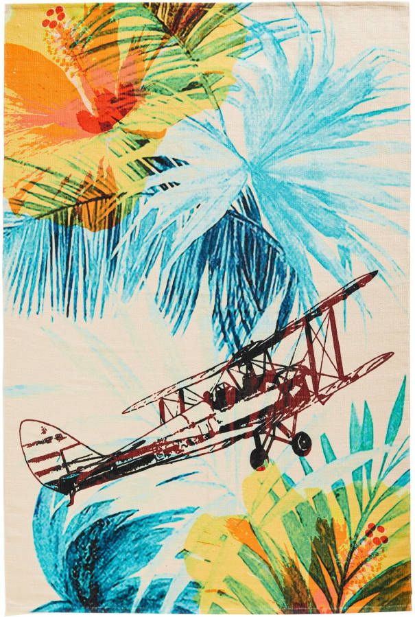 bonprix Binnen en buitenkleed met vliegtuig