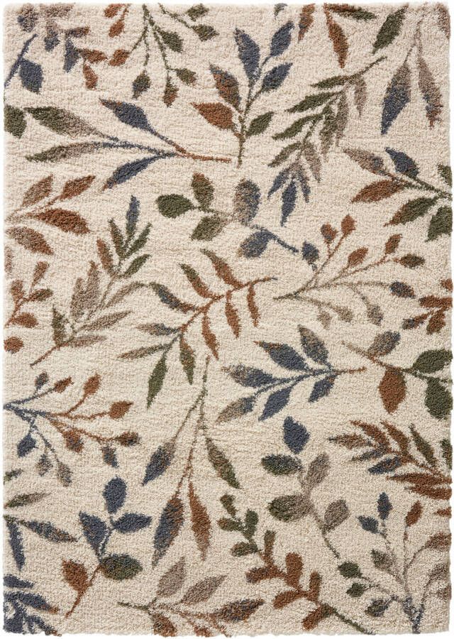 bonprix Hoogpolig vloerkleed met bloemendessin