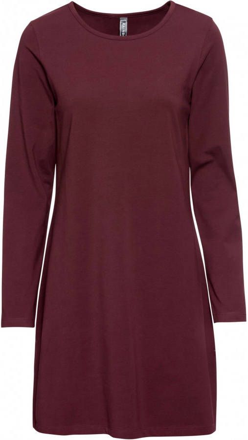 RAINBOW Jersey jurk, ahornrood, 95% katoen, 5% elastan