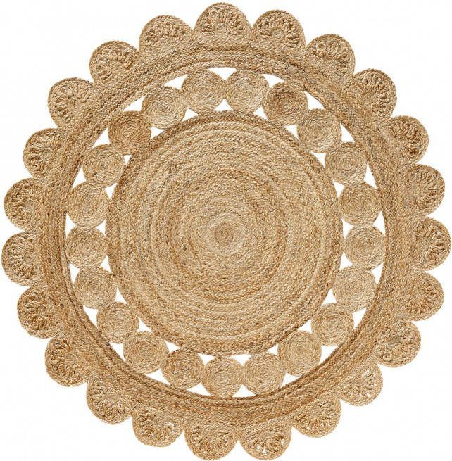 bonprix Rond vloerkleed in natural look
