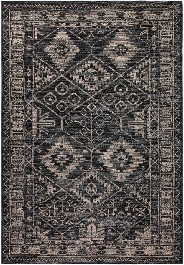 bonprix Binnen en buitenkleed met ruitpatroon