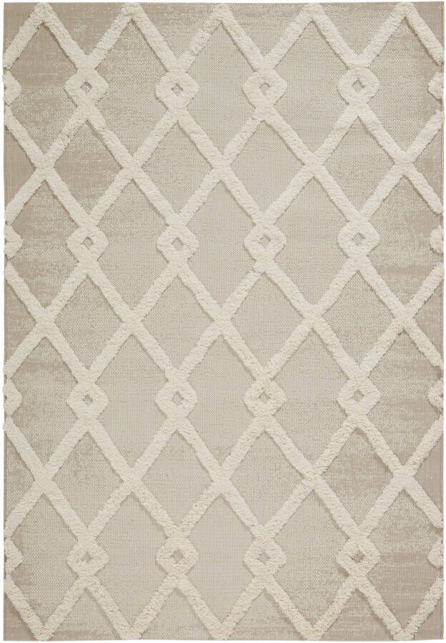 bonprix Hoogpolig vloerkleed met plastisch patroon