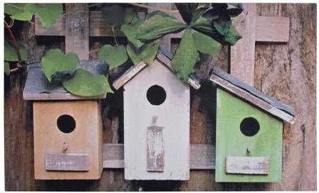 Esschert Design Deurmat Nestkasten/