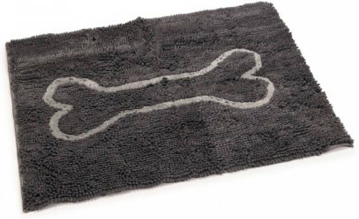 DogGoneSmart droogloopmat Dirty Dog grijs 90x66 cm