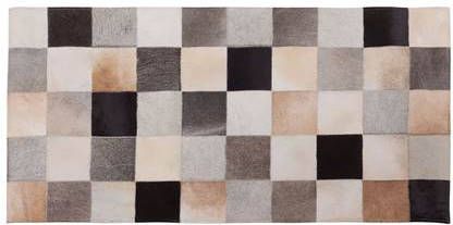 Beliani Soke Vloerkleed Koeiehuid Leer 80 X 150 Cm