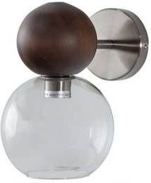 BePureHome Babble Wandlamp Glas Bruin 27x24x18