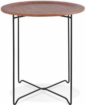 Kokoon Design Bijzettafel 'Oola', kleur Hout/Zwart