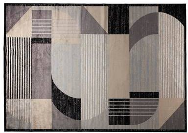 by fonQ Arc Vloerkleed Zwart