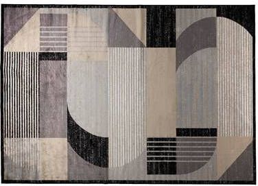 by fonQ Arc Vloerkleed Zwart