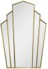 Clayre & Eef Spiegel 70x100 Cm Goudkleurig Kunststof Grote Spiegel Wand Spiegel Muur Spiegel Goudkleurig Grote Spiegel online kopen