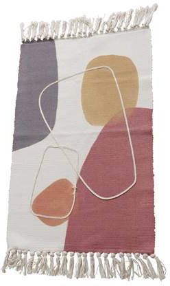 Dulaire Vloerkleed Katoen Klein Modern 90 x 60 cm