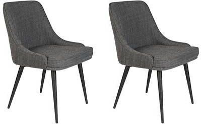 Dutchbone Eetkamerstoel 'Magnus', kleur Antraciet